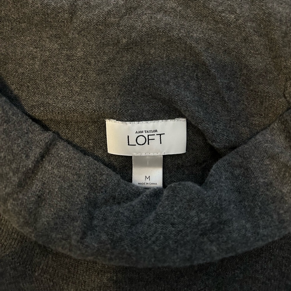 LOFT cowl neck short sleeve sweater